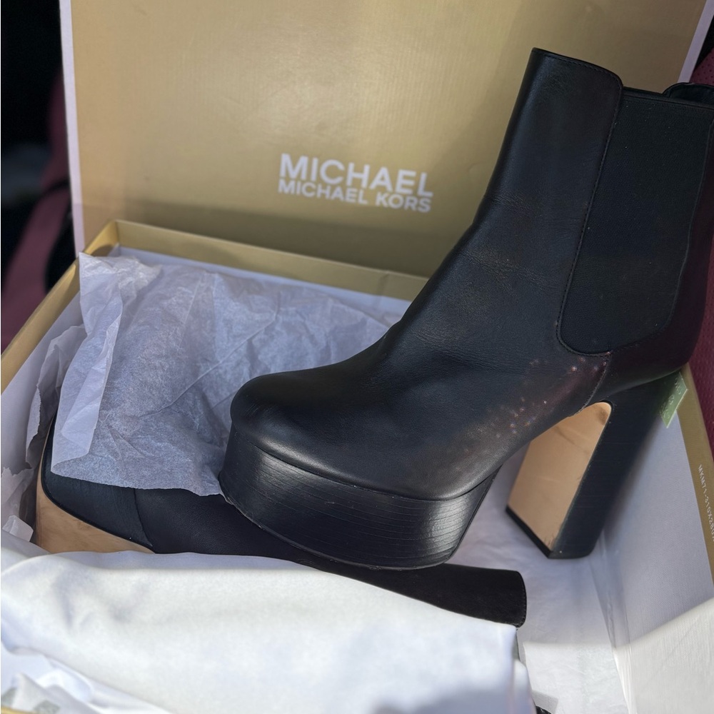Michael Kors Black Heeled Boots
